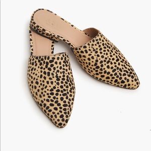 ABLE Marlene leopard calf hair mule